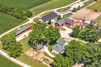 Aerial View of Farmstead